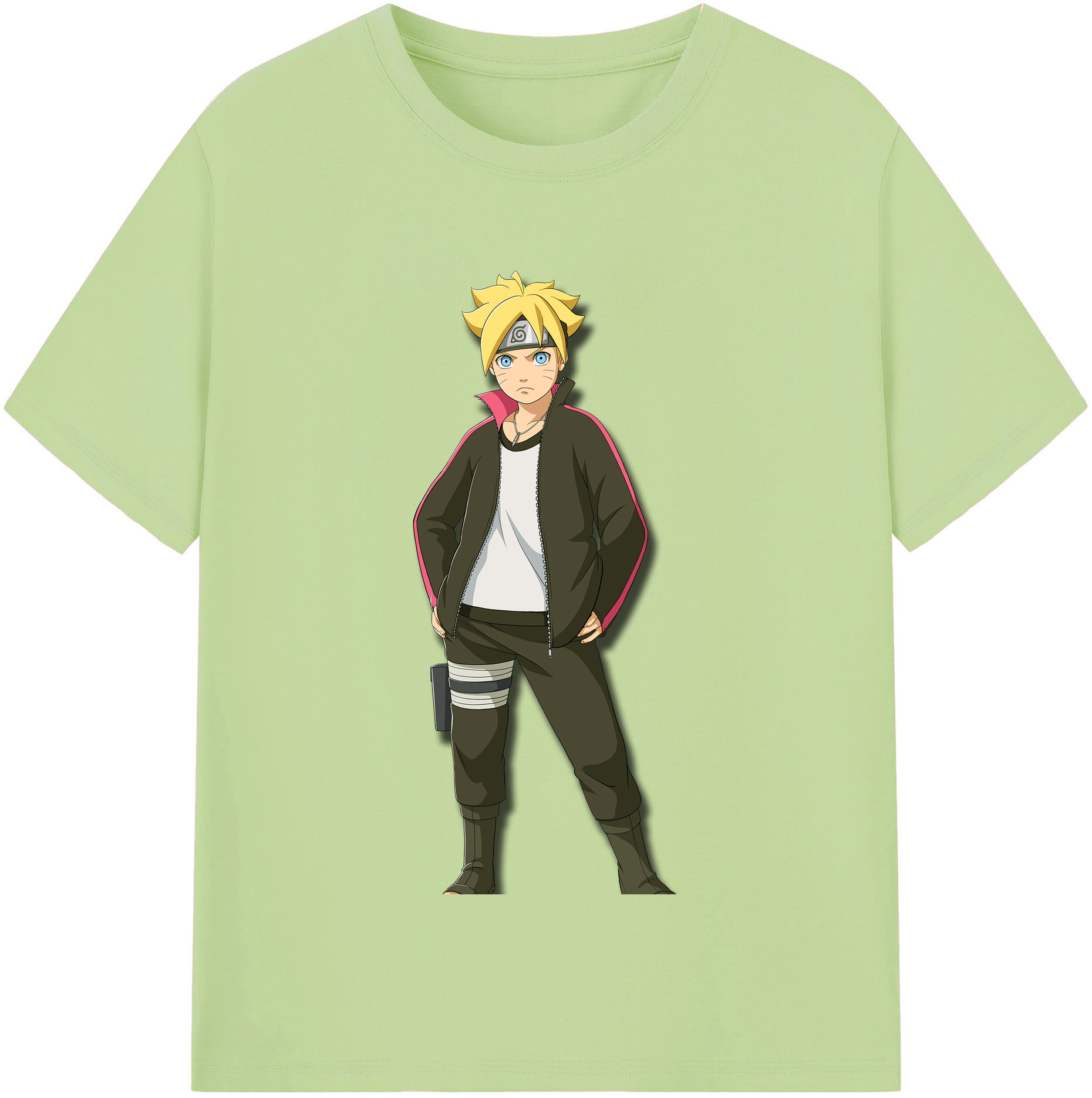 （画像用） NARUTO -ナルト- うずまき ボルト Uzumaki Boruto 綿100％半袖Tシャツ（フロントプリント）
